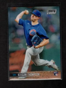 KEEGAN THOMPSON 2021 STADIUM CLUB CHROME REFRACTOR ROOKIE CHICAGO CUBS - Picture 1 of 2