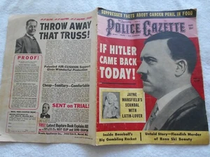 THE NATIONAL POLICE GAZETTE Magazine-SEPTEMBER,1963-IF HITLER CAME BACK TODAY! - Picture 1 of 3