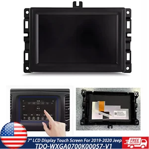 Pantalla táctil LCD de 7" para Jeep Compass 2017-2020 radio navegación reemplazo - Imagen 1 de 13