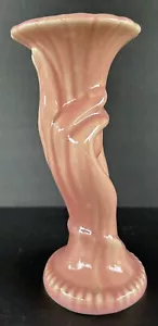 Shawnee Pottery Pink Trumpet Hand Vase 7" Vintage - Picture 1 of 15