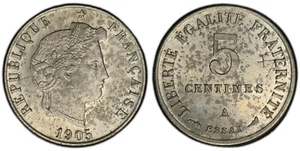 Test 5 Cents Merley 1905 A PCGS SP63 Top Population! - MA - Picture 1 of 2