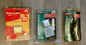 Nintendo 64 Memory Card Pelican 256K/Extension cable NEW - Picture 1 of 4