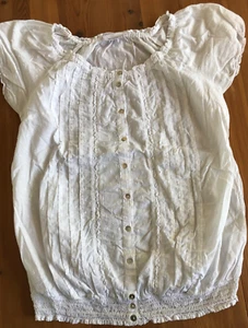 Umstandsmode, Bluse, weiß, Größe S, guter Zustand, Sommer - Bild 1 von 7