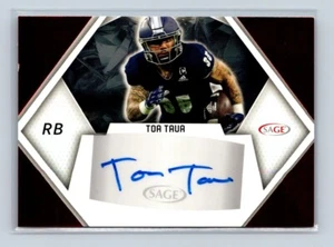 2023 Sage Football Rojo autógrafo Toa Taua # A-TT2 - Imagen 1 de 2