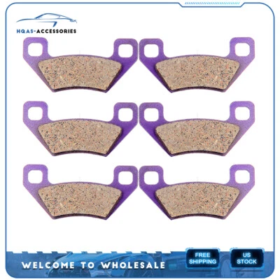 Pastillas de freno delanteras traseras de fibra de carbono para 2007 2008 2009 ARCTIC CAT XT 650 Prowler Foto 1 de 4