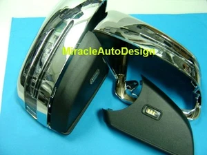 2 ARROW LED CHROME DOOR MIRROR COVERS 2012-2017 MERCEDES BENZ W166 ML & X166 GL - Bild 1 von 4