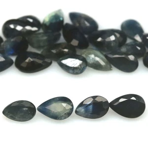 6,82 ct. Beheizte 24 Stück Blauer Saphir Madagaskar Birne - Bild 1 von 4