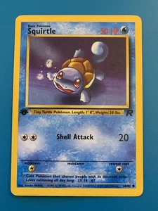 1ª Edición Squirtle 68/82 Team Rocket Set Raro Tarjeta Pokémon De Colección - Casi Nuevo - Imagen 1 de 2