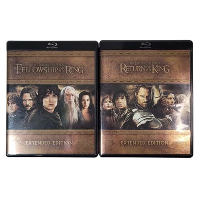 Lord of the Rings Blu-ray Bundle Extended Editions Fellowship & Return of King Foto 1 de 4