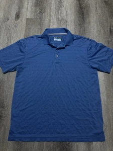 PGA TOUR Men’s Golf Polo Shirt Size Medium BLUE Golfing Polo - Picture 1 of 4