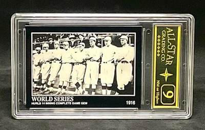 1992 Megacards Babe Ruth Collection #31 Baseball Card(Graded ASG 9) - Image 1 of 2