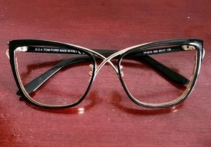 TOM FORD TF 5272 005 53O17 135 BLACK GOLD EYEGLASS FRAME. MADE IN ITALY - Picture 1 of 13