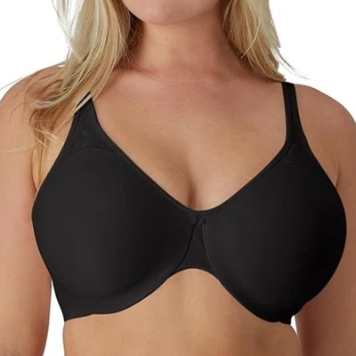 38DDD Bali (3385) Seamless Comfort Underwire Minimizer T-Shirt Bra, Black NWT - Image 1 of 4