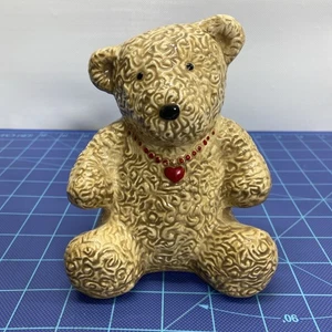 Braune Münze/Sparschwein Teddybär Keramik 5,5 Zoll - Bild 1 von 7