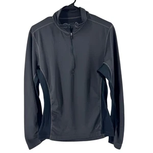 REI Mens Medium Gray Quarter Zip Performance Fleece Pullover Long Sleeve Shirt - Picture 1 of 6