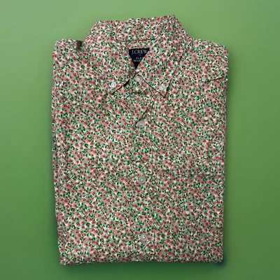 J.Crew Mens Floral Short Sleeve Button Up Size Small - Image 1 of 4