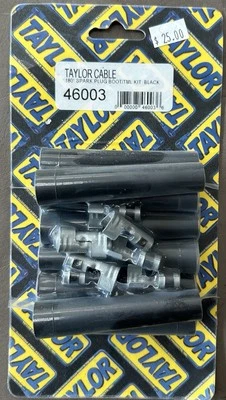 Taylor Spark Plug Boot & Terminal Kit 180 Degree Black 8 Pc Set - Image 1 of 4