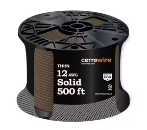 500 ft. 12 Brown Stranded CU THHN Wire - Picture 1 of 5