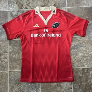 Rugby Trikot Münster 2024/25 Größe M Rot Gold Creme Kragen Adidas - Bild 1 von 14