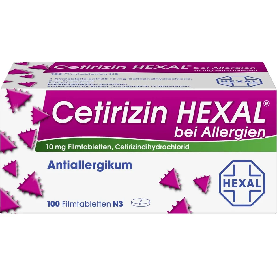 HEXAL AG Cetirizin Hexal Filmtabletten bei Allergien 100 St - 01830229