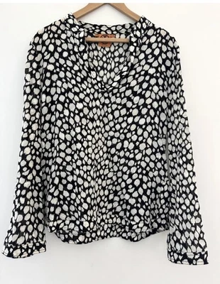 Туника Tory Burch Heavily Shimmer с блестками геометрический мандарин с V-образным вырезом L 12 - Изображение 1 из 4