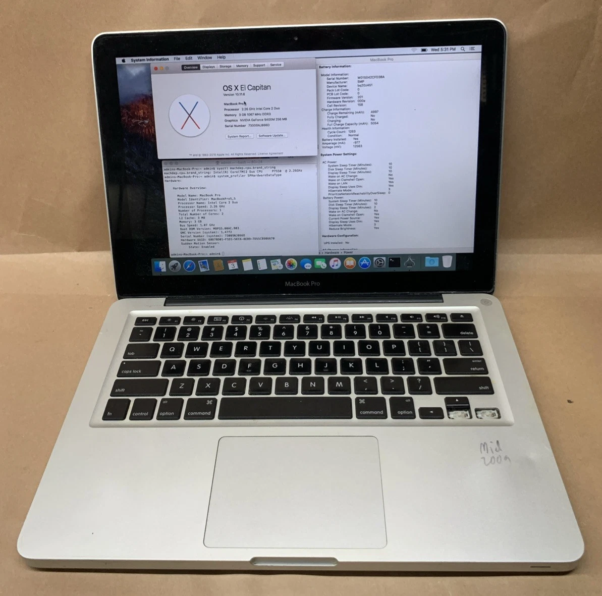 2009 Apple MacBook Pro 13.3 Inch Laptops for sale | eBay