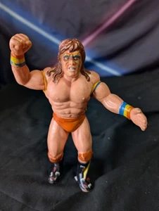 LJN Ultimate Warrior 1989 WWF Auténtico Original Titan Figura Deportiva Tarjeta Negra - Imagen 1 de 17