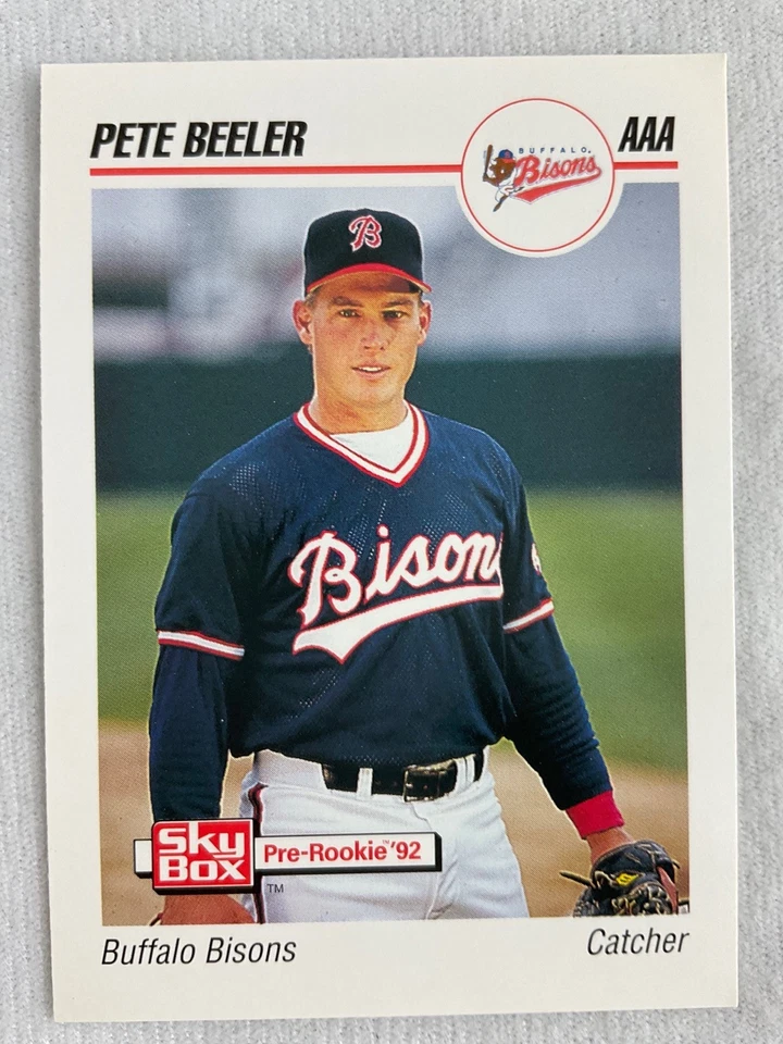 1992 Buffalo Bisons-SkyBox Minor League Baseball Card#27-Pete Beeler - Image 1 of 1