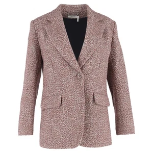 Blazer de tweed Chloé de un solo pecho con bolsillos en lana multicolor - Imagen 1 de 3