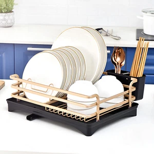 Aluminium Alloy Kitchen Storage Rack Dish Drying Rack Drainer Basket Organiser - Picture 1 of 6