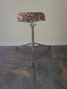 Cubierta de asiento de tambor con estampado de tigre cubierta de taburete redonda pequeña - Imagen 1 de 2