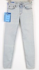 ACNE STUDIOS Climb W23/L32 Women Jeans Cotton Stretch Washed Blue Slim Fit Denim