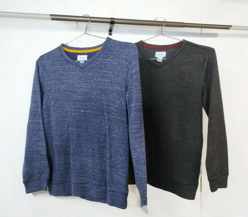 Old Navy Big Boys L (10-12) Lot of 2 Sweaters Blue Heathered and Gray - Image 1 of 4