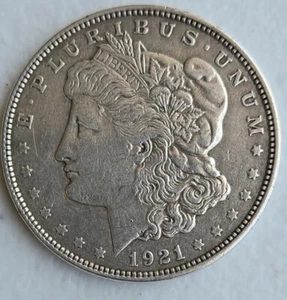 1921 $1 Silver Morgan one Dollar E Pluribus Unum Liberty Eagle - Picture 1 of 13