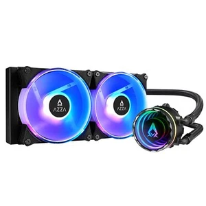 AZZA Blizzard SP 240 LED Wasserkühlung Liquid Cooler 2x120mm RGB Fan Intel AMD - Bild 1 von 2