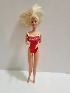 Vintage COCA COLA Barbie Doll Wearing Swimsuit (1998) - Picture 1 of 12