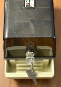 Lockable 3.5" floppy disc storage box; plastic, with keys; holds up to 25 - Picture 1 of 7
