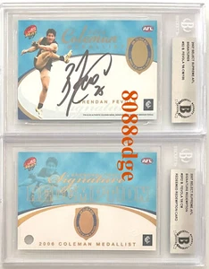 2007 SELECT AFL SUPREME SIGNATURE AUTO: BRENDAN FEVOLA #78/100 AUTOGRAPH BAS - Picture 1 of 5