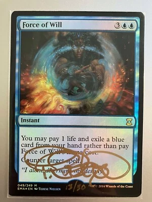 MTG Eternal Masters Artist Proof FOIL Force of Will - Image 1 of 4