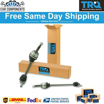 TRQ Front Complete CV Axle Shaft Assembly LH & RH Pair For 2000-06 Toyota Scion - Image 1 of 4