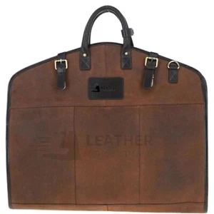 Leather Suit Carrier, Travel Suit Bag, Durable Garment Bag, Men Gifts. - Picture 1 of 3