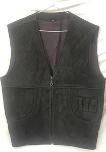 Chaleco de caza Chaleco de tiro Hecho de cuero nobuck con tubos de bala - Imagen 1 de 4