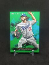 2021 Topps Inception Clayton Kershaw Green #82 Los Angeles Dodgers