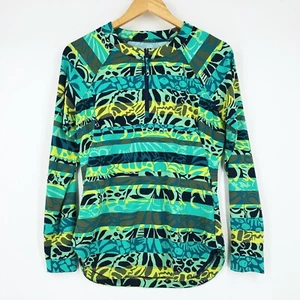 Title Nine Womens Rashguard Top Shirt Small Long Sleeve Beach UPF Zip Pocket - Picture 1 of 8