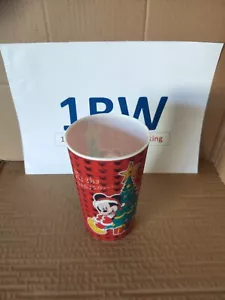 Minie Mouse Christmas Hologram Collectible Disney Drinking Tumbler Cup Vintage - Picture 1 of 7