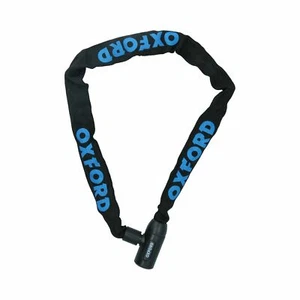 Cerradura de seguridad de cadena 6 x 900 mm Bicicleta Bicicleta Manga de tela Ataque Eslabones de acero probados - Imagen 1 de 3