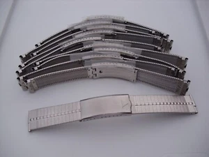 JB Champion Stainless Steel Inner Mesh Watch Bracelets - 10 Band - Picture 1 of 8