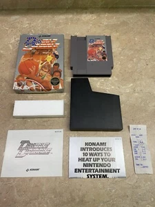 Doppio Dribble Nintendo NES completo di scatola CIB Konami TESTATO sigillo cerchio - Foto 1 di 22