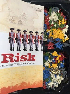 Lote de peças de reposição de unidades militares Risk 2003 todas as 6 cores de exércitos - Imagem 1 de 4