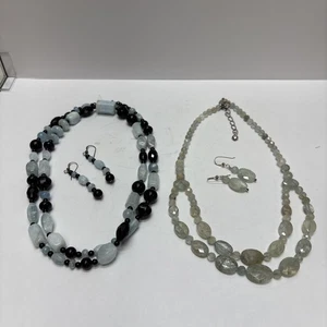 LOT OF 2 Mine Finds Jay King DRT 925 Sterling Silver Necklace & Earrings Sets - Picture 1 of 20